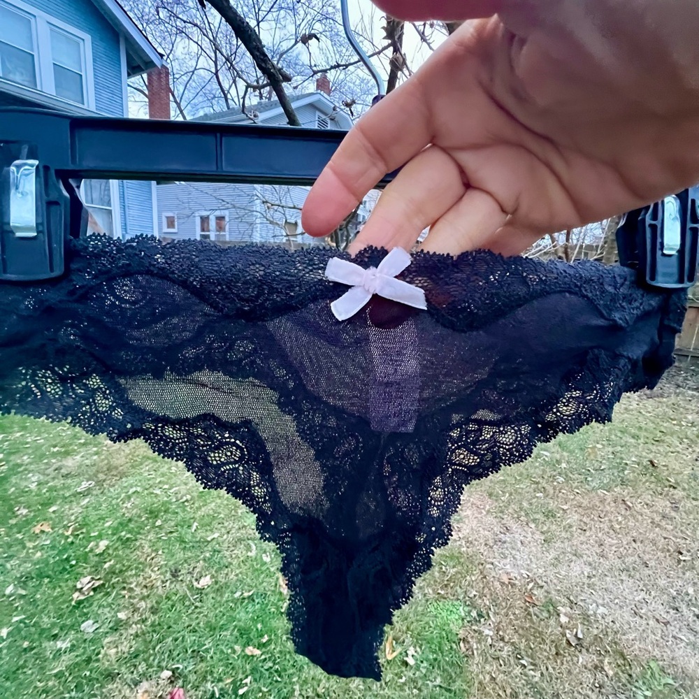 NWT LOT 2 Vintage Victorias Secret Y2K ANGELS Low-Rise Thong panties sheer mesh